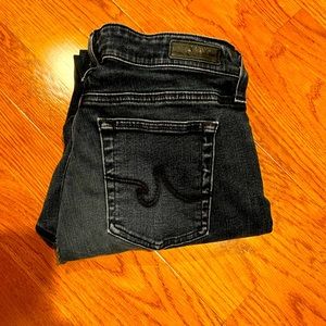 AG-ED denim. Adriano Goldschmied dark denim straight leg jeans. Size 29R.